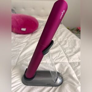 Dyson Fuchsia Hair Straightener with case & stand